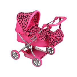 Carucior pentru papusi PlayTo Viola Roz/Negru