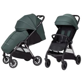 Carucior sport (max. 22 Kg) cu roti de cauciuc, pliere automata, protectie UV 50, Carrello DELTA Jungle Green