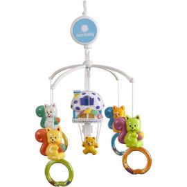Carusel muzical Sun Baby 011 cu lampa, sunete si jucarii