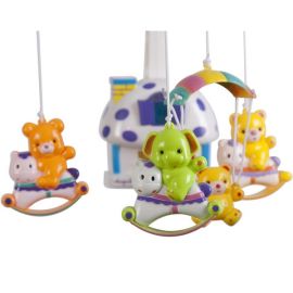 Carusel muzical Sun Baby 013 cu lampa, sunete si jucarii