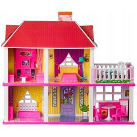 Casuta de papusi cu terasa Ecotoys HC33424