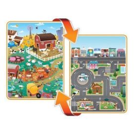 Covoras de Joaca cu Doua Fete pentru Copii Prince Lionheart City / Farm