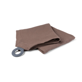 Doomoo - Esarfa pentru alaptat multifunctionala din bumbac organic Momn Play Chocolate