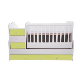 Patut transformabil VESSANTI Touring - Alb cu Verde