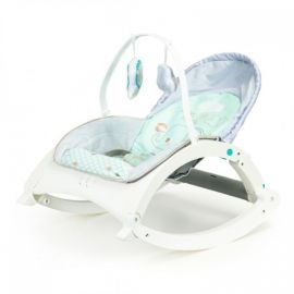Fotoliu Balansoar 3 In 1 Cu Vibratii Si Tava Ecotoys 27231 - Elefant
