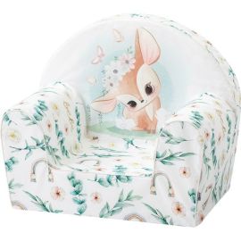 Fotoliu din burete pentru copii Green Magic, Bubaba, 9 luni - 5 ani, Cu Husa detasabila