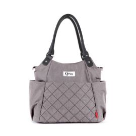 Geanta mamici Qplay Amy Gri deschis