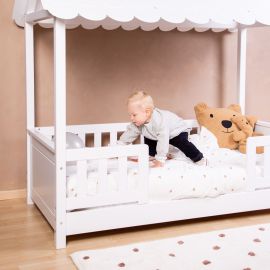 Husa pilota si fata de perna Childhome Jerse/Muselina 100x140 cm, Inimioare