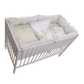 Lenjerie MyKids Teddy Play Bej 4+1 Piese M1 140x70