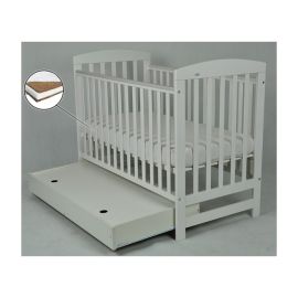 Patut Drewex Olek Cu Sertar - Gri + Saltea Cocos 8 Cm