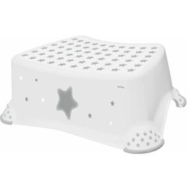 Inaltator de baie antiderapant, Tomek, Cu baza antialunecare, 40.5 x 28.5 x 14 cm, Keeeper, Stars Cosmic White