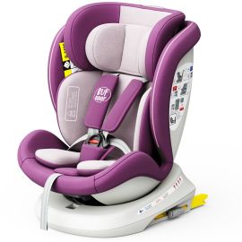 Scaun Auto TWT Plus DELUXE BUF BOOF iSIZE Purple cu Isofix rotativ 360 grade 40-150 cm