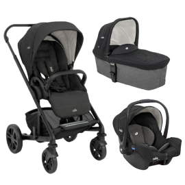 Joie - Carucior pentru copii multifunctional 3 in 1 Chrome Shale (Carucior Chrome Shale+ Landou Shale+ scoica Gemm Shale)