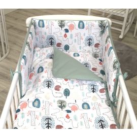 Jolie - Aparatoare patut Arici Salvie, 180*35CM