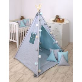 Jolie Cort Tipi 100x100cm Geometric Blue