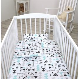 Jolie Lenjerie 3 piese Arrows Mint, 120*60cm