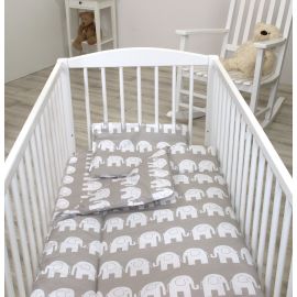 Jolie Lenjerie 3 piese Elephant Gri, 120*60cm