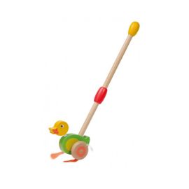 Joueco - Jucarie din Lemn de Impins Ratusca