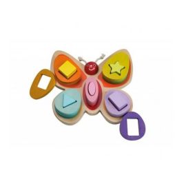 Joueco - Jucarie din Lemn Pentru Sortare Fluture