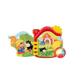 Jucarie electronica vorbitoare Chicco Carticica Ferma Animalelor, FR/EN, 6-36 luni