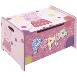 Ladita din lemn pentru depozitare jucarii Peppa Pig