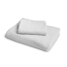 Lenjerie de pat 2 piese Sensillo muselina 100x135 / 60x40 cm Gri