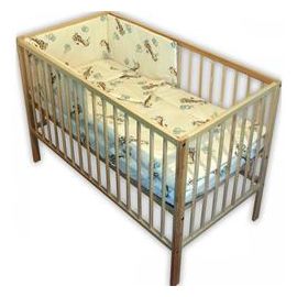 Lenjerie Patut Hubners Girafa 4 piese crem