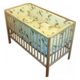 Lenjerie Patut Hubners Girafa 5 Piese Crem