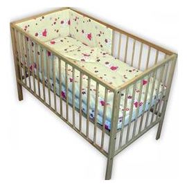 Lenjerie Patut Hubners Kitty Floricele 4 Piese Crem