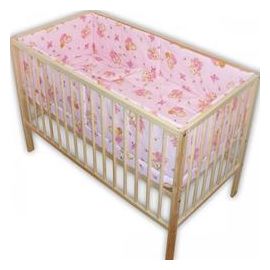 Lenjerie Patut Hubners Ursulet cu Albinute 5 Piese Roz