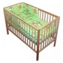 Lenjerie Patut Hubners Ursulet Somn Usor 4 Piese Verde