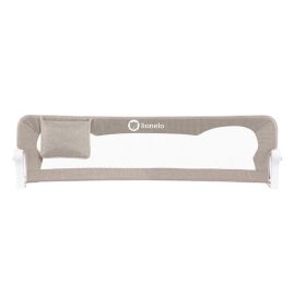 Lionelo - Bariera protectie pat Eva , Cu buzunar accesorii, 150x35 cm, Bej