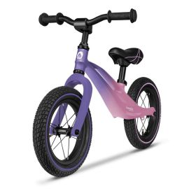 Lionelo - Bicicleta usoara Bart Air, Fara pedale, Cu roti gonflabile, Cu cadru din magneziu, Cu ghidon si sa reglabile, Greutate 3.8 Kg, 12 inch, Conform cu standardul european de securitate EN71, Pink Violet