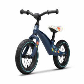 Lionelo - Bicicleta usoara Bart Air, Fara pedale, Cu roti gonflabile, Cu cadru din magneziu, Cu ghidon si sa reglabile, Greutate 3.8 Kg, 12 inch, Conform cu standardul european de securitate EN71, Albastru