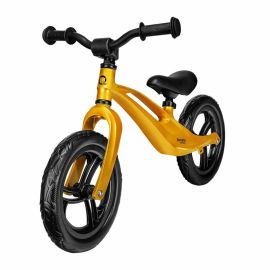 Lionelo - Bicicleta usoara Bart, Fara pedale, Cu cadru din magneziu, Cu ghidon si sa reglabile, Greutate 3 Kg, 12 inch, Conform cu standardul european de securitate EN71, Auriu