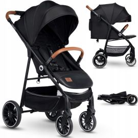 Lionelo - Carucior sport Alexia, 6 luni+, Cu amortizoare, Suport pentru biberon/pahar, Plasa de tantari, Saculet de picioare, Cu UPF50+, Cadru din aluminiu, 0- 15 kg, Negru