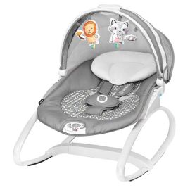 Lionelo - Fotoliu balansoar Henk, Grey Scandy