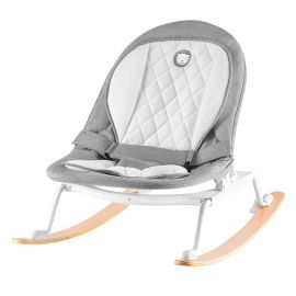 Lionelo - Fotoliu rotativ cu leganare, Rosa, Stone Grey/White