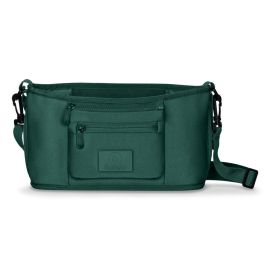 Lionelo - Geanta impermeabila pentru mamici si carucior, Little Cube, Cu 4 compartimente, Curea detasabila, Buzunar exterior detasabil, Verde