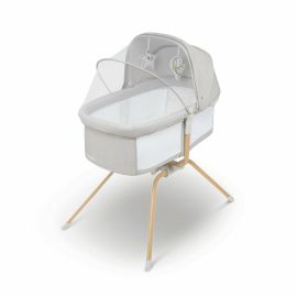Lionelo - Patut balansoar Malin Evo, 3 in 1, Pliabil, 0-9 kg, Geanta Transport, Asamblare Rapida, Ultra-Usor, Conform cu standardele europeane de securitate EN1130 si EN16890, Bej