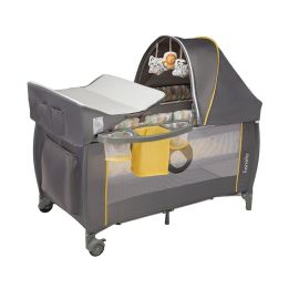 Lionelo - Patut pliant Sven Plus, Yellow Scandi