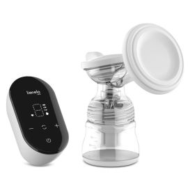 Lionelo - Pompa de san Fidi Go, Functie de masaj, Autonomie pana la 90 min, Afisaj LED, Cu accesorii, Gri Pal