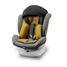 Lionelo - Scaun auto Bastiaan One, rotativ 360 grade, Isofix, Top Tether, 0-36 kg, Yellow Mustard