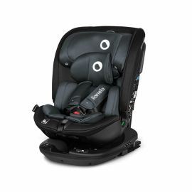 Lionelo - Scaun auto Bastiaan RWF i-Size, Pozitie de somn, Protectie laterala, Rotire 360 grade, 0-36 Kg, Cu Isofix si Centura Top Tether, Conform cu standardul european de securitate ECE R129, Gri