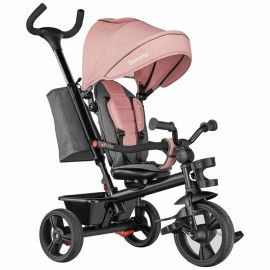 Lionelo - Tricicleta multifunctionala cu sezut reversibil, pliabila, Haari, Bubblegum