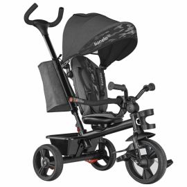 Lionelo - Tricicleta multifunctionala cu sezut reversibil, pliabila, Haari, Stone Grey
