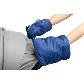 Manusi Minky pentru manerul caruciorului Albastre