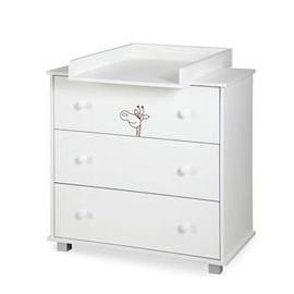 Comoda Copii Klups Safari Giraffe Alb