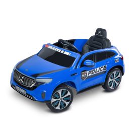 Masinuta electrica cu telecomanda Toyz MERCEDES-BENZ EQC POLICE 12V Albastra