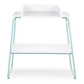 Childhome - Masuta De Infasat Lata Ironwood Alb/Albastru Menta